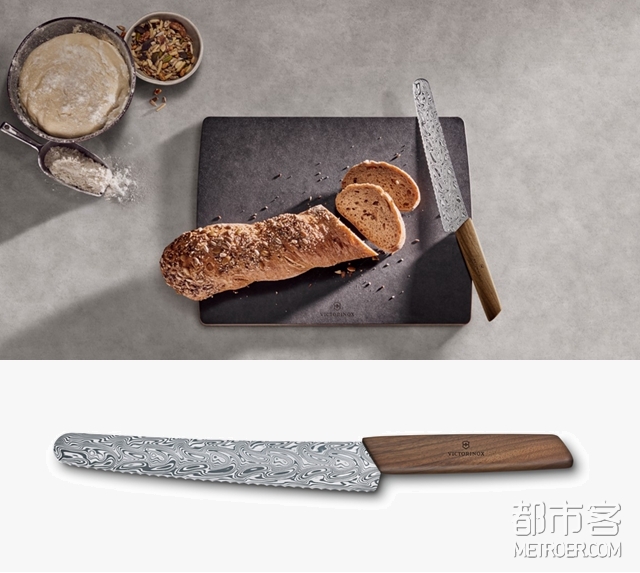 Victorinox 瑞士现代系列面包和蛋糕刀大马士革限量版